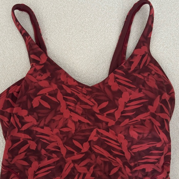 lululemon athletica Other - lululemon athletica Red Camisole Abstract Pattern